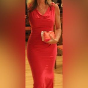 Ralph Lauren Evening Gown Pink Fitted Long Dress Size 2 Bodycon Sexy Wedding